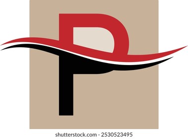 Diseño creativo del logotipo de P. Plantilla moderna del logotipo de P. Descarga Libre de regalías de los Vectores del logotipo simple de P. Letras P logo Vectores icono diseño. monograma Círculo Moderno Una Plantilla. simple,