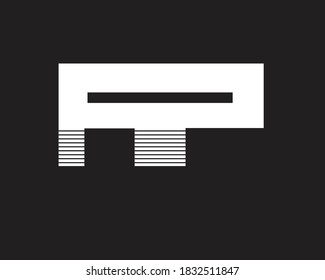 creative a and p logo design and monogram