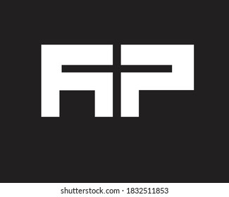 creative a and p logo design and monogram