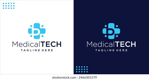 Creative P Plus Medical Logo, Design Inspiration, Illustration, Vector