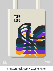 Creative packaging print design, applied for pattern craft like tote bag and shopping bags, home industry production.