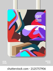 Creative packaging print design, applied for pattern craft like tote bag and shopping bags, home industry production.