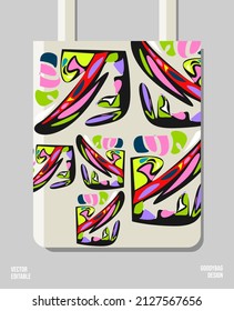 Creative packaging print design, applied for pattern craft like tote bag and shopping bags, home industry gift bag production.