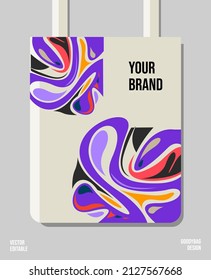 Creative packaging print design, applied for pattern craft like tote bag and shopping bags, home industry gift bag production.