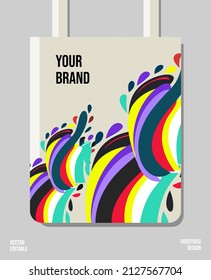 Creative packaging print design, applied for pattern craft like tote bag and shopping bags, home industry gift bag production.