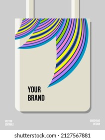 Creative packaging print design, applied for pattern craft like tote bag and shopping bags, home industry gift bag production.