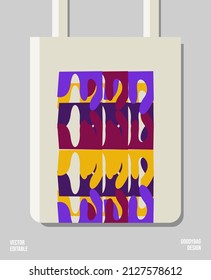 Creative packaging print design, applied for pattern craft like tote bag and shopping bags, home industry gift bag production.