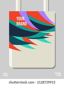 Creative packaging print design, applied for pattern craft like tote bag and shopping bags, home industry gift bag production.