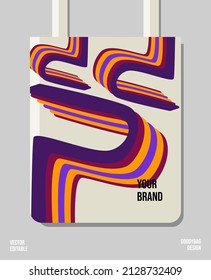 Creative packaging print design, applied for pattern craft like tote bag and shopping bags, home industry gift bag production.