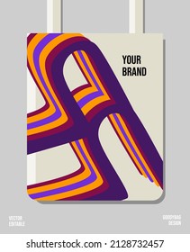 Creative packaging print design, applied for pattern craft like tote bag and shopping bags, home industry gift bag production.