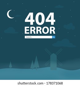 Creative page not found, 404 error design.