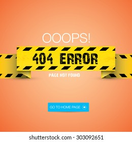 Creative page not found, 404 error design.