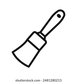 Icono de pincel de pintura creativo para aplicaciones artísticas