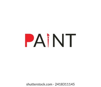 Creative paint brush liquid coloring logo icon symbol design template illustration inspiration design.