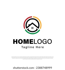 Plantilla vectorial de diseño del logotipo de la casa de pintura