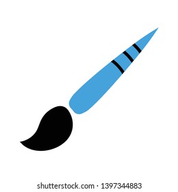 Creative painting brush icon. Creativity sign. Graphic art symbol. flat design creative painting icon. Classic style