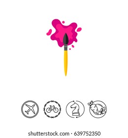 Creative Painting Concept Icon
