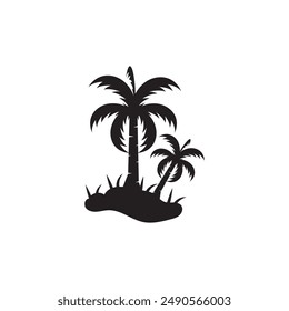 creative palm tree element logo.logo can be for Business,holiday, Arabic and label.