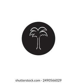 creative palm tree element logo.logo can be for Business,holiday, Arabic and label.