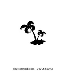creative palm tree element logo.logo can be for Business,holiday, Arabic and label.