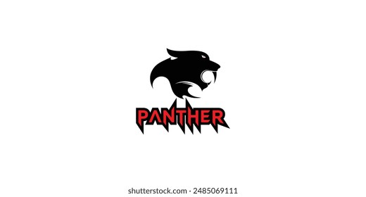 Creative panther logo design with unique concept , premium vector