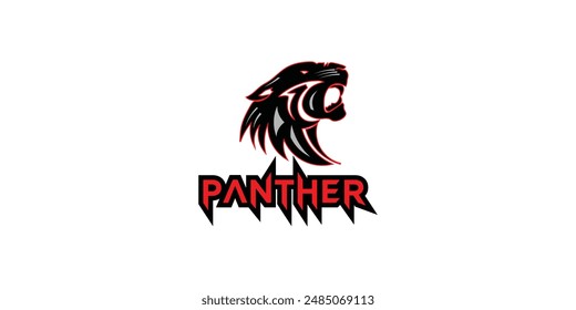 Creative panther logo design with unique concept , premium vector