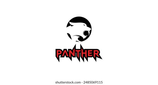 Creative panther logo design with unique concept , premium vector