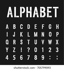 Creative paper alphabet. Vector illustration.