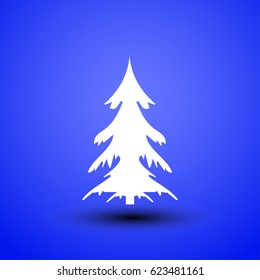 Creative paper Christmas tree. Eps10 vector Illustration.