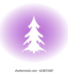 Creative paper Christmas tree. Eps10 vector Illustration.