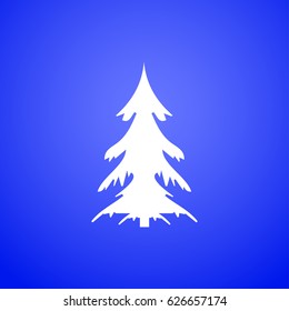 Creative paper Christmas tree. Eps10 vector Illustration.