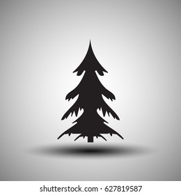 Creative paper Christmas tree. Eps10 vector Illustration.