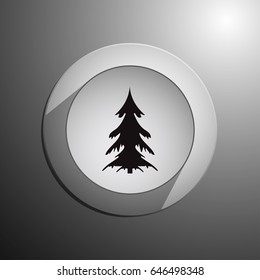 Creative paper Christmas tree. Eps10 vector Illustration.