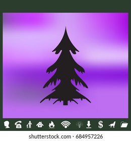 Creative paper Christmas tree. Eps10 vector Illustration.