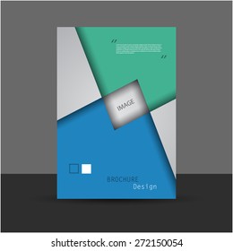 Creative paper cut brochure / flyer design, eps10 Vector.