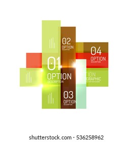 Creative paper geometric business infographic background templates for workflow layout, diagram, number options or web design