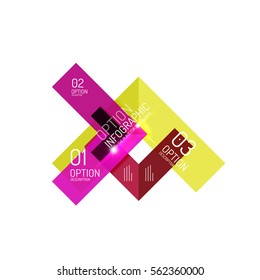 Creative paper geometric business infographic background templates for workflow layout, diagram, number options or web design
