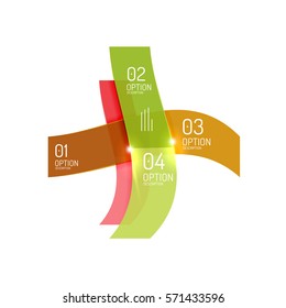 Creative paper geometric business infographic background templates for workflow layout, diagram, number options or web design