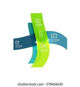 Creative paper geometric business infographic background templates for workflow layout, diagram, number options or web design