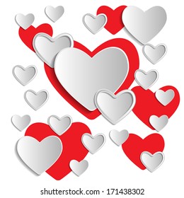 Creative paper hearts