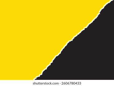 Creative paper tear effect background design vector