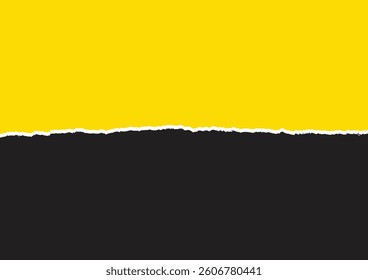 Creative paper tear effect background design vector