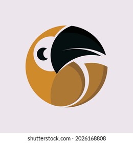 creative parrot bird logo design vector