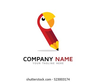 Creative Parrot Logo Design Template