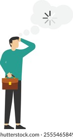 Creative part and logic part, Vector illustration design concept in flat style

