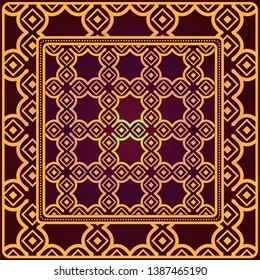 Creative patchwork geometric pattern. Vector illustration.