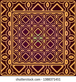 Creative patchwork geometric pattern. Vector illustration.