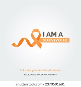 Creative Path to Leukemia Cancer Awareness Vector Background Drive