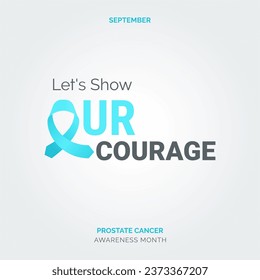 Creative Path to Prostate Cancer Awareness. Vector Background Drive