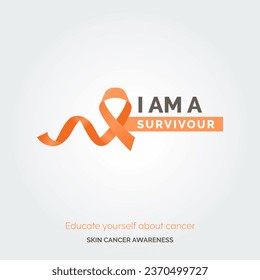 Creative Path to Skin Cancer Awareness. Vector Background Drive